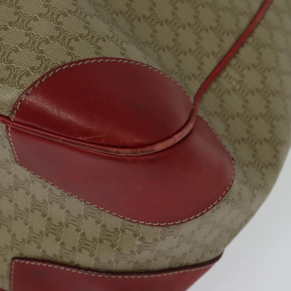 CELINE Macadam Canvas Tote Bag PVC Beige Gold Auth 136536 - Picture 16 of 16